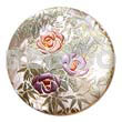 Round 40mm Hammershell Handpainted Design