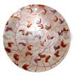 Round 40mm Hammershell Handpainted Design