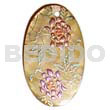 Oval 35mm MOP Handpainted Design