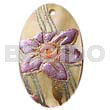 Oval 35mm Hammershell Handpainted Design