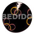 55mm Handppainted Round Blacktab Shell
