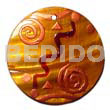 55mm Handppainted / Embossed Golden