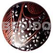 Round 40mm Blacktab Handpainted Design