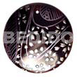 Round 40mm Blacktab Handpainted Design