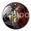 Round 40mm Blacktab Handpainted Design