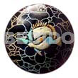Round 40mm Blacktab Handpainted Design