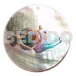 Round 40mm Hammershell Handpainted Design