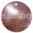 Round 40mm Hammershell Handpainted Design