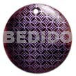 Round 40mm Blacktab Handpainted Design