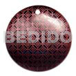 Round 40mm Blacktab Handpainted Design