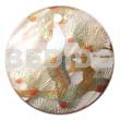 Round 40mm Hammershell Handpainted Design