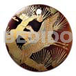 Round 40mm Blacktab Handpainted Design