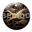 Round 40mm Blacktab Handpainted Design
