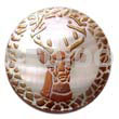 Round 40mm Hammershell Handpainted Design