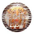 Round 40mm Hammershell Handpainted Design