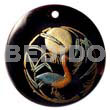 Round 40mm Blacktab Handpainted Design