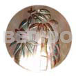 Round 40mm Hammershell Handpainted Design