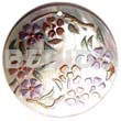 Round 40mm Hammershell Handpainted Design