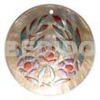 Round 40mm MOP Handpainted Design