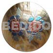 Round 40mm Blacklip Handpainted Design