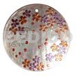 Round 40mm Hammershell Handpainted Design