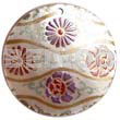 Round 40mm Hammershell Handpainted Design