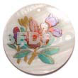 Round 50mm Kabibe Shell Handpainted