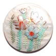 Round 50mm Kabibe Shell Handpainted