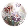 Round 50mm Kabibe Shell Handpainted