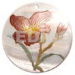 Round 50mm Kabibe Shell Handpainted