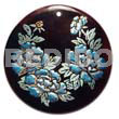 Round 40mm Blacktab Handpainted Design