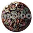 Round 40mm Blacktab Handpainted Design