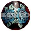 Round 40mm Blacktab Handpainted Design