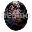 Oval 45mm Blacktab Handpainted Design