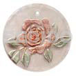 Round 40mm Hammershell Handpainted Design