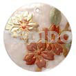 Round 40mm Hammershell Handpainted Design