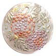 Round 40mm Hammershell Handpainted Design