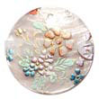 Round 40mm Hammershell Handpainted Design