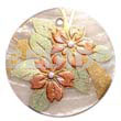 Round 40mm Hammershell Handpainted Design