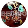 Round 40mm Blacktab Handpainted Design