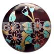 Round 40mm Blacktab Handpainted Design