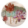 Round 50mm Kabibe Shell Handpainted