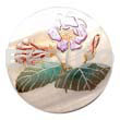 Round 50mm Kabibe Shell Handpainted