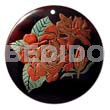 Round 40mm Blacktab Handpainted Design