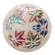 Round 50mm Kabibe Shell Handpainted