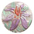 Round 40mm Hammershell Handpainted Design