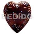 Heart 45mm Blacktab Handpainted Design