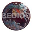 Round 40mm Blacktab Handpainted Design