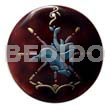 Round 40mm Blacktab Handpainted Design
