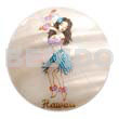Round 40mm Kabibe Shell Handpainted